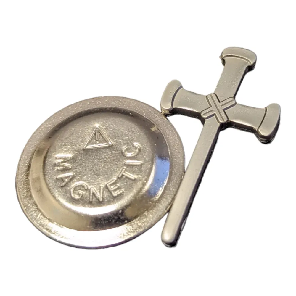 Raised Cross Hat Pin