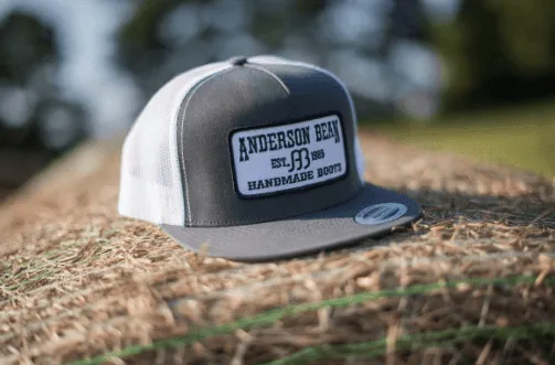 Red Dirt Hat Co. Anderson Bean Charcoal Trucker Snap Back Hat RDHC-AB2