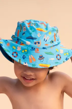 Reversible Bucket Hat (Kids) - Water Sports