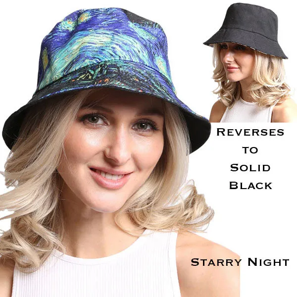 Reversible Museum Art Bucket Hats