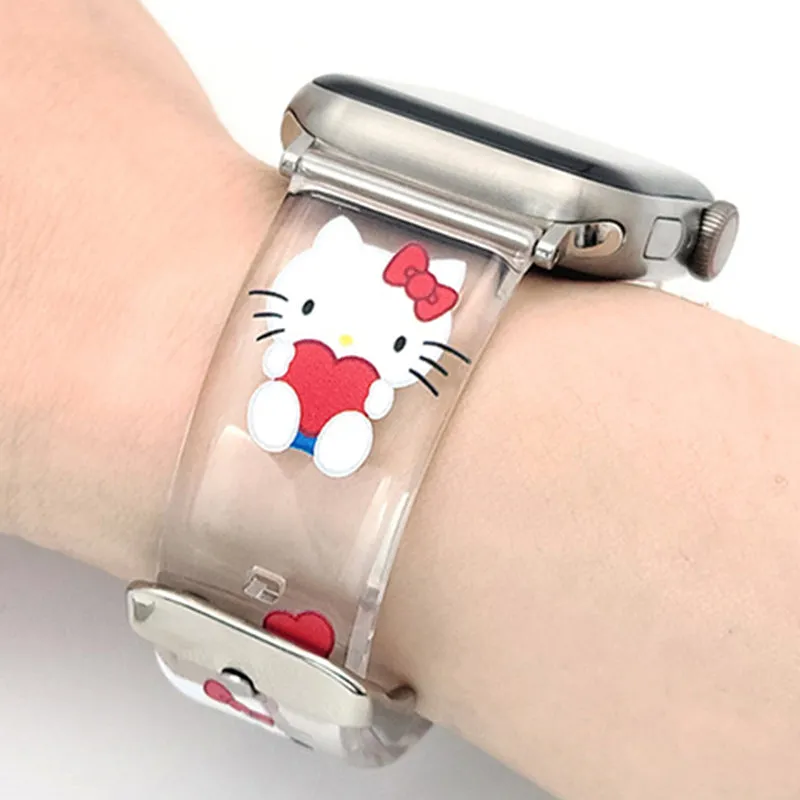 Sanrio Characters Heart Watch Strap Wristbands for Apple Watch