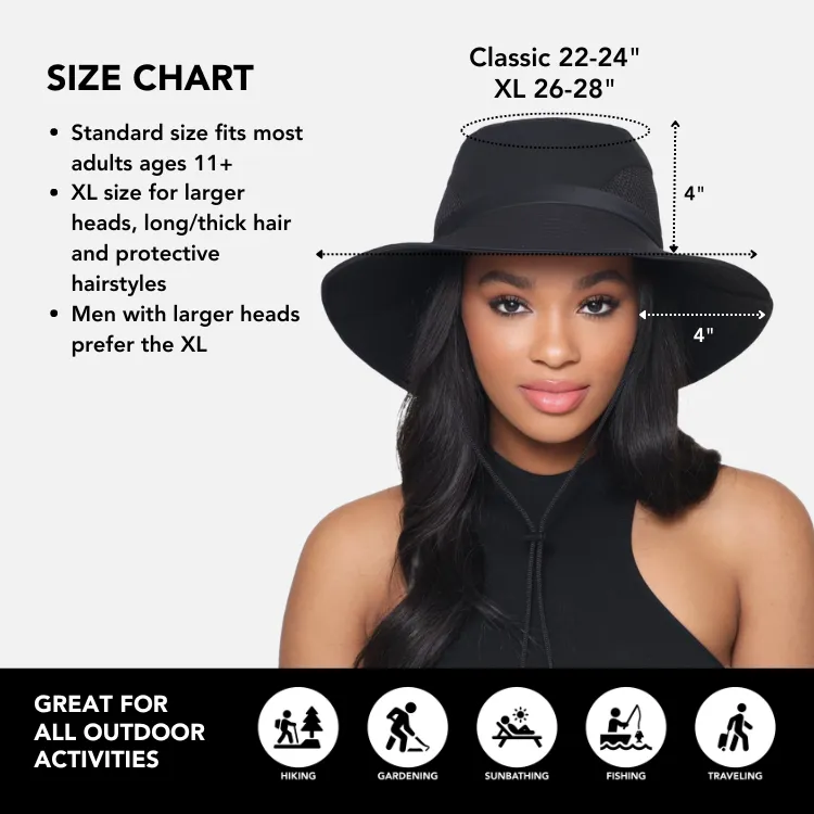 Satin-Lined, Waterproof All Weather Sun Hat