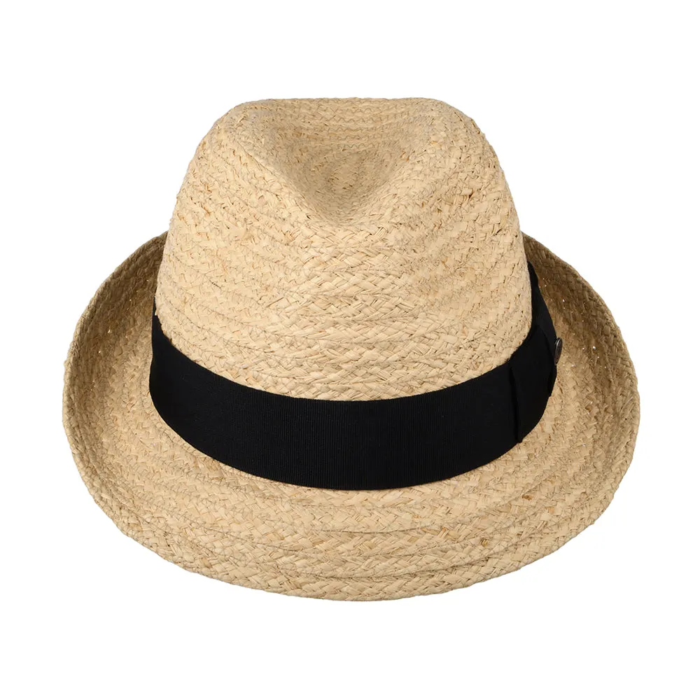 Saybrook Raffia Trilby Hat - Natural