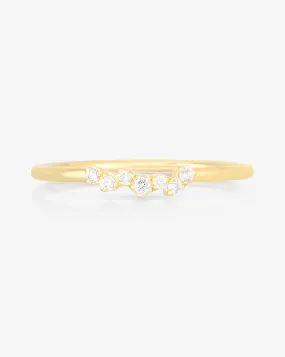 Scattered Diamond Stackable Ring