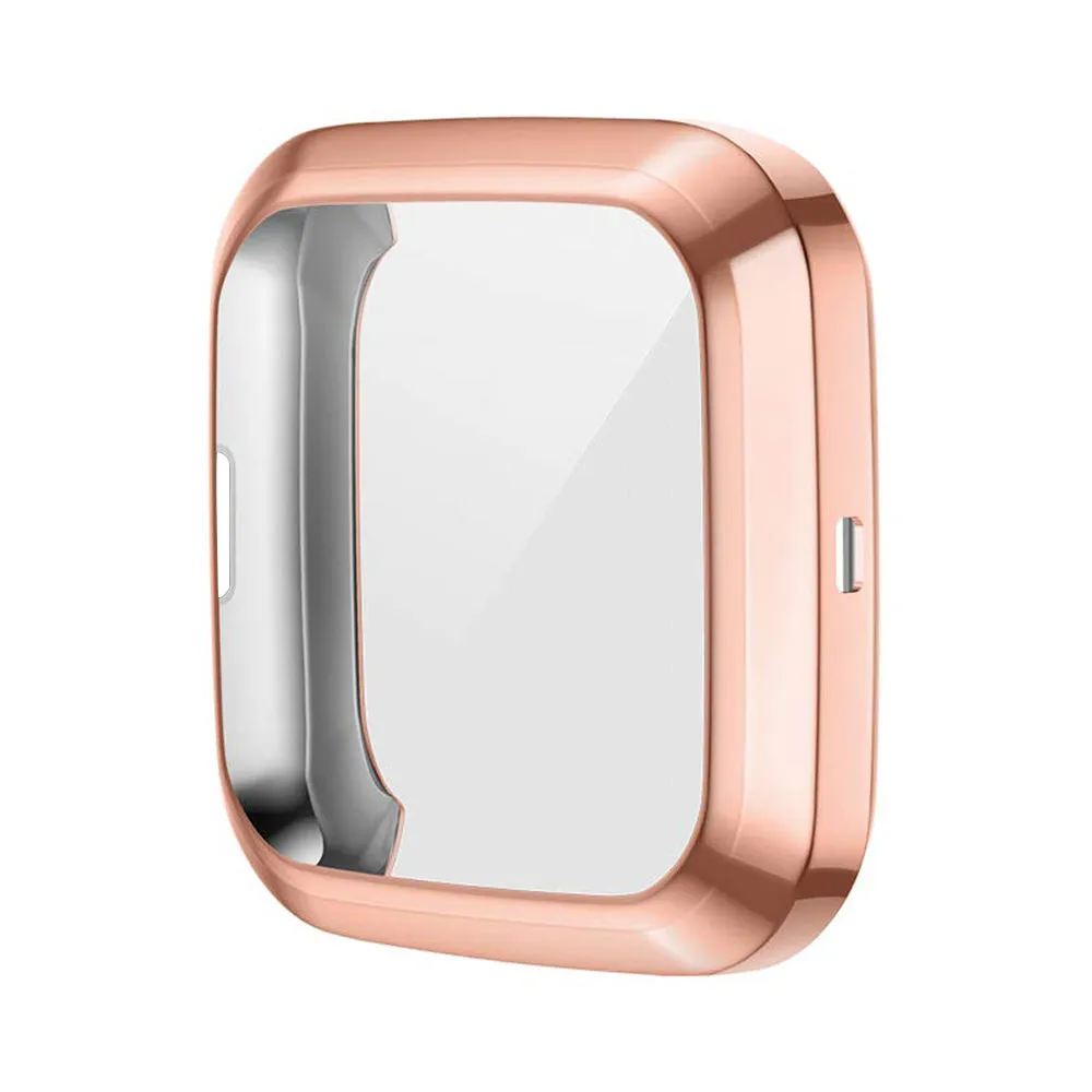 Screen Protector Soft Cover for Fitbit Versa 3 2 1/ Sense Watch Case Lightweight Tpu Bumper Scratch-resistant Shell Accessories