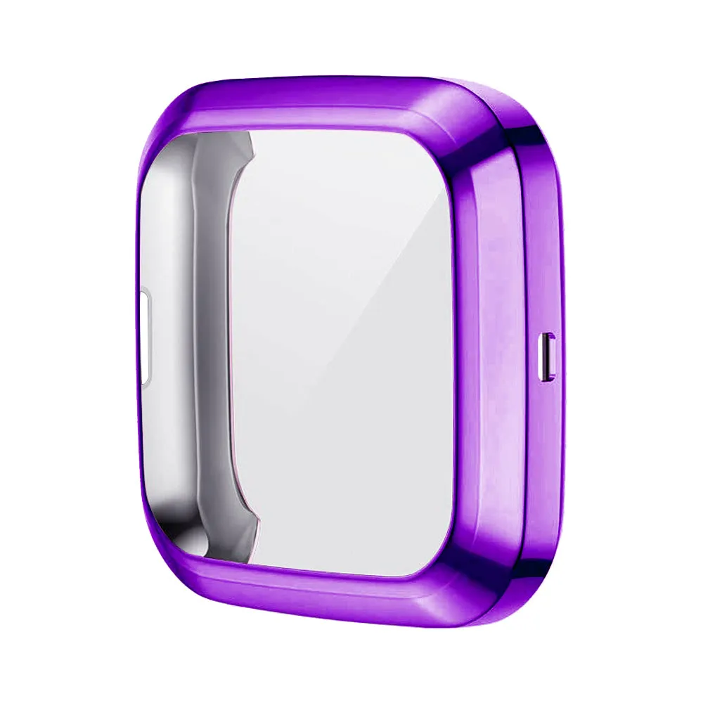 Screen Protector Soft Cover for Fitbit Versa 3 2 1/ Sense Watch Case Lightweight Tpu Bumper Scratch-resistant Shell Accessories