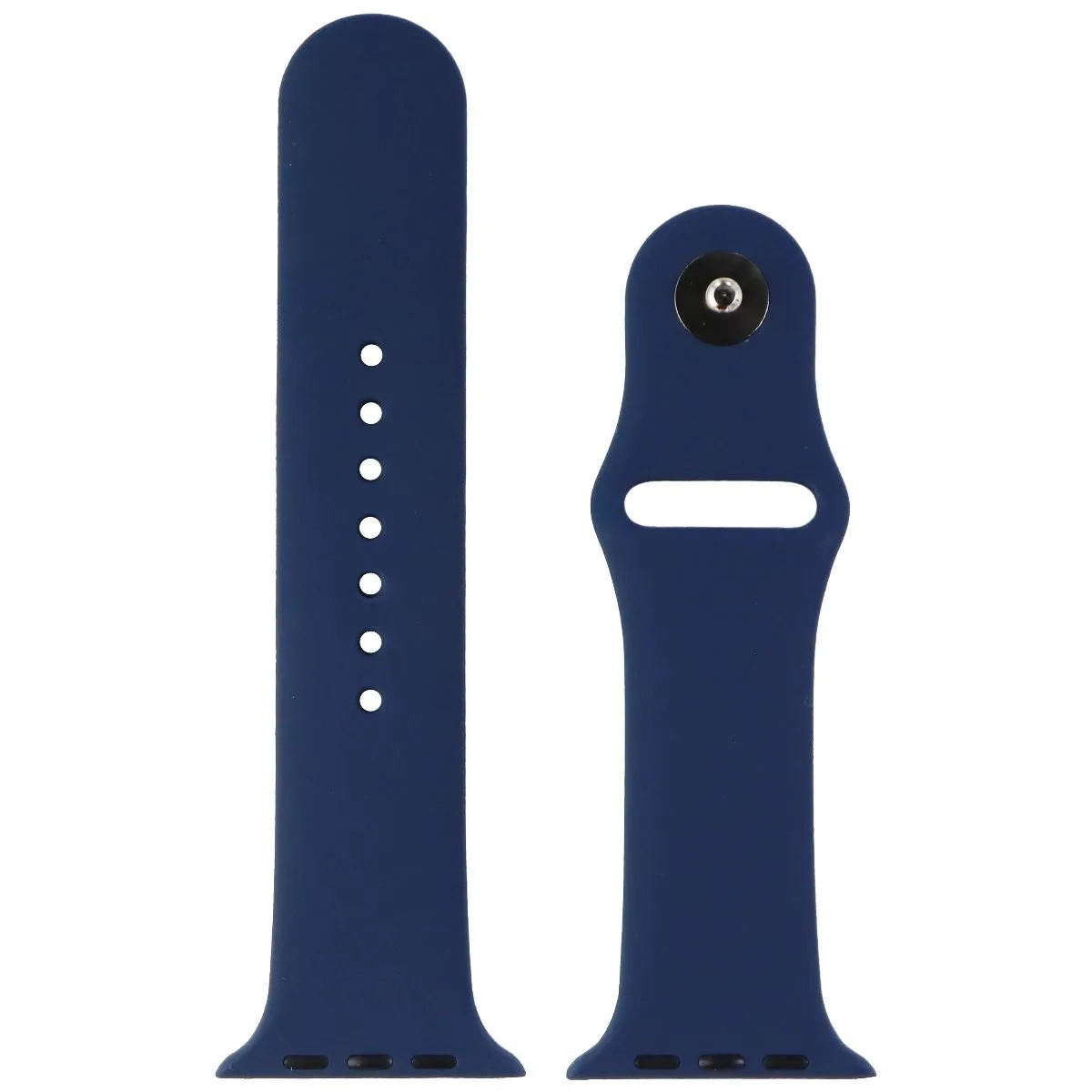 Silicone Watch Band for Apple Watch 42/44/45mm Cases - Dark Blue - Small