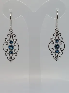 Silver Topaz Earrings