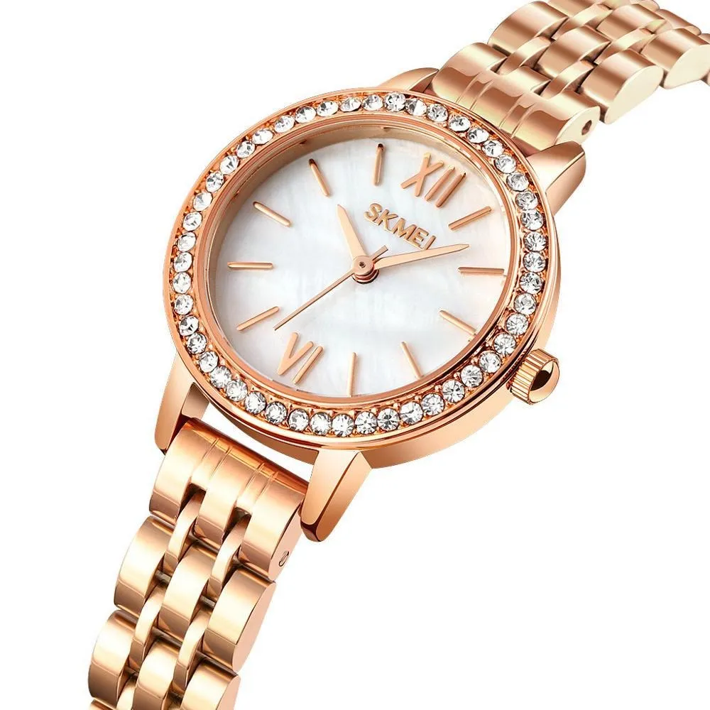 SKMEI 1711 Branded Rhinestone Ladies Dress Watch