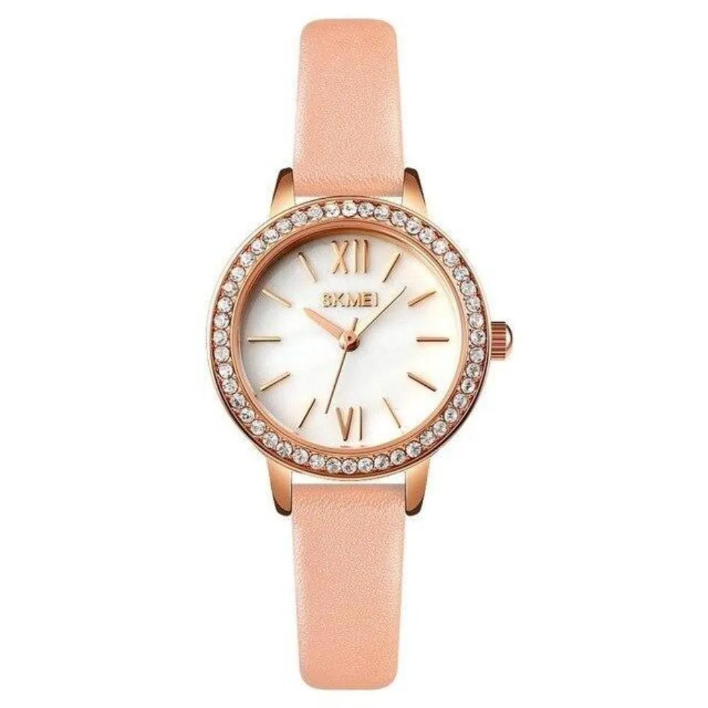 SKMEI 1711 Branded Rhinestone Ladies Dress Watch