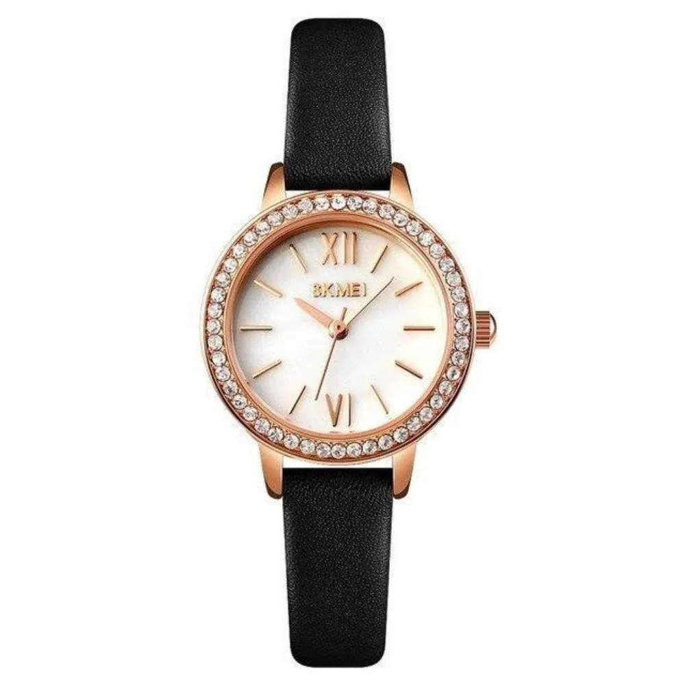 SKMEI 1711 Branded Rhinestone Ladies Dress Watch