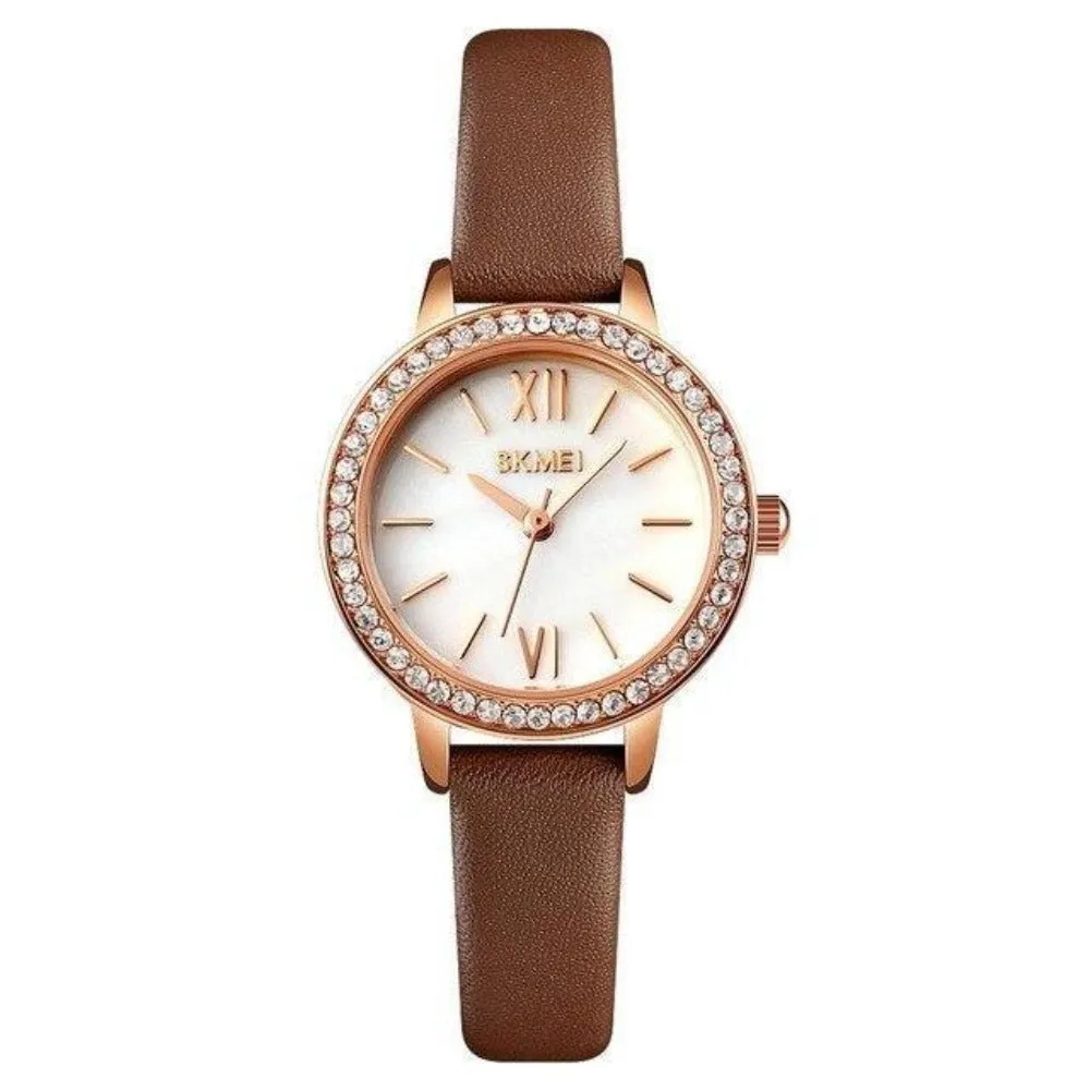 SKMEI 1711 Branded Rhinestone Ladies Dress Watch