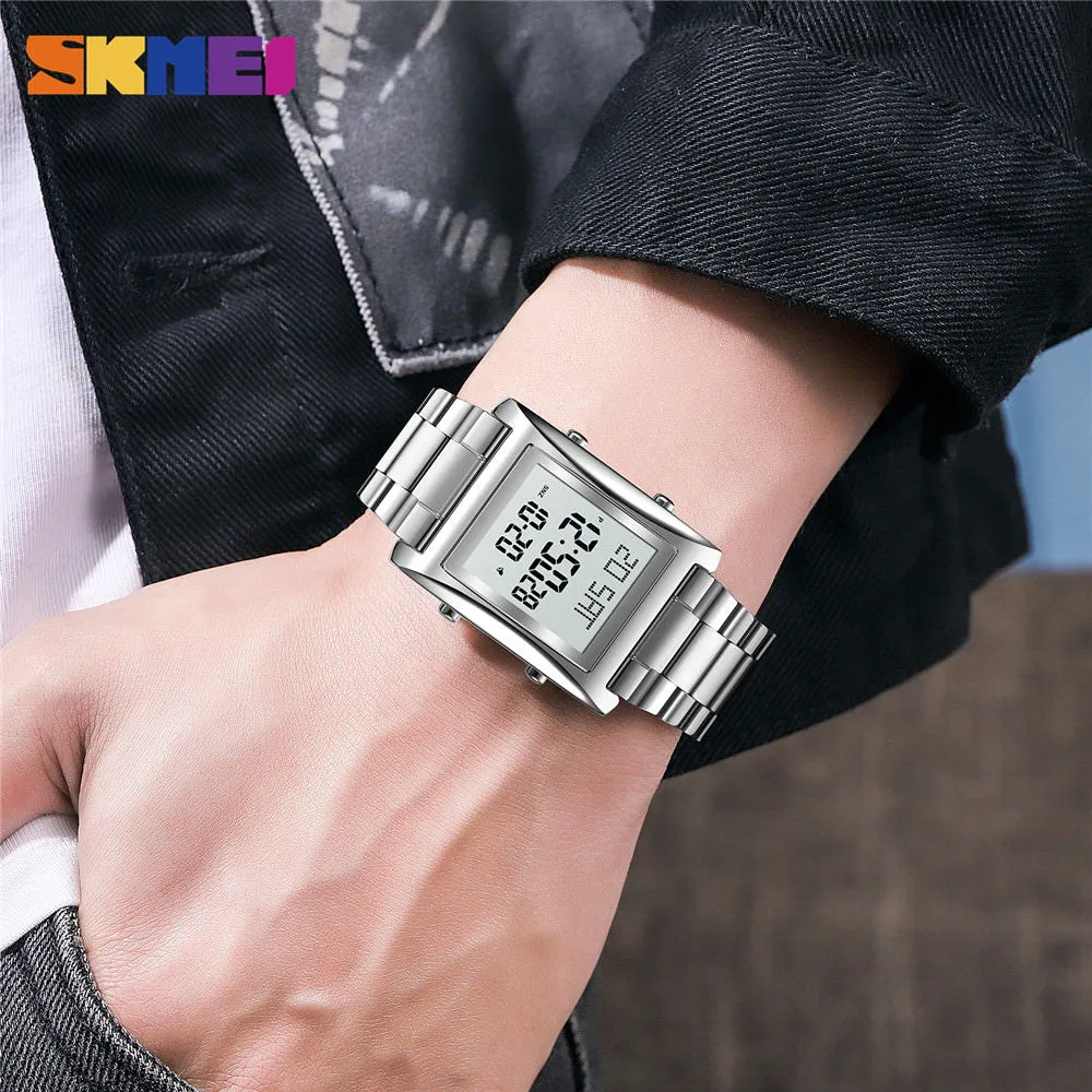 SKMEI 1812 Square Digital Watch for Men w/ 3Bar Waterproof & Luminous