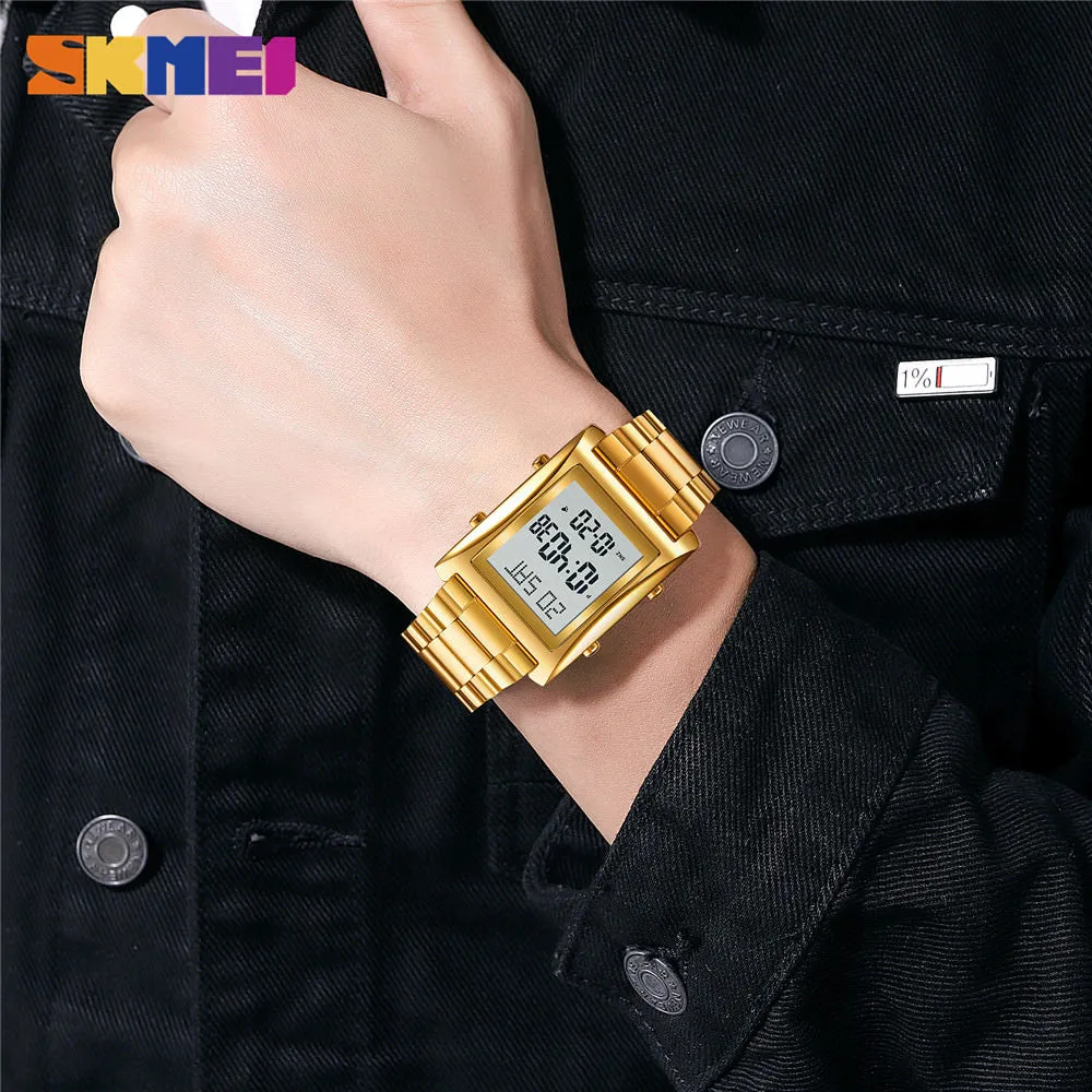 SKMEI 1812 Square Digital Watch for Men w/ 3Bar Waterproof & Luminous