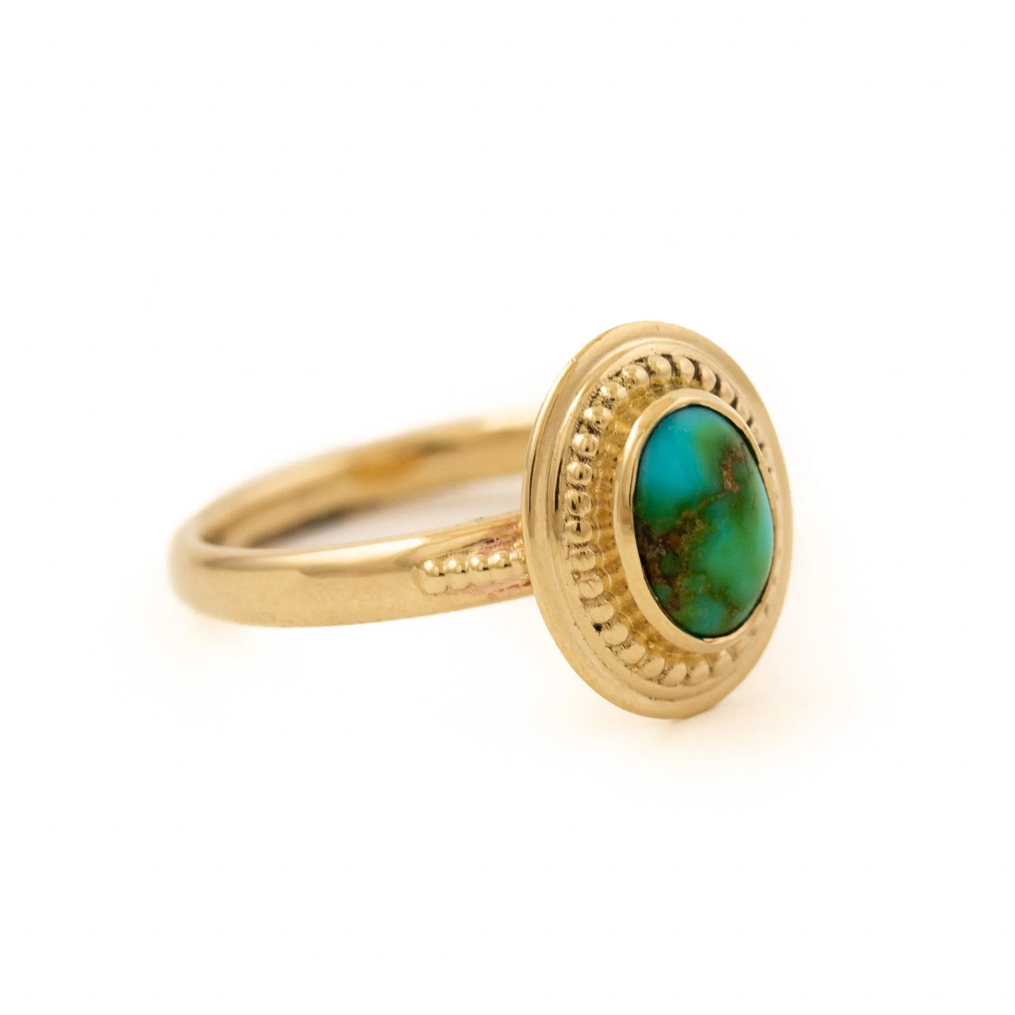 Sonoran Gold Turquoise Deco Ring