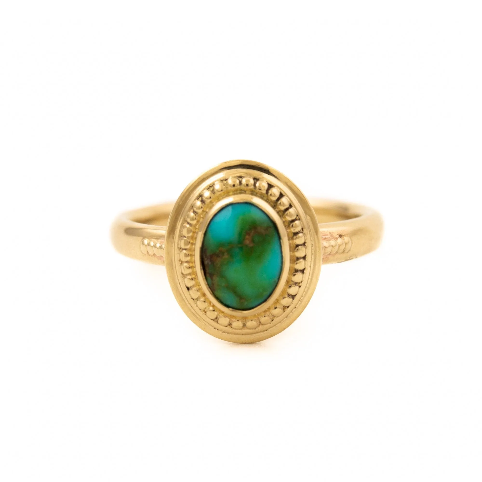 Sonoran Gold Turquoise Deco Ring