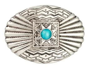 Southwest Turquoise Stone Trophy Belt Buckle