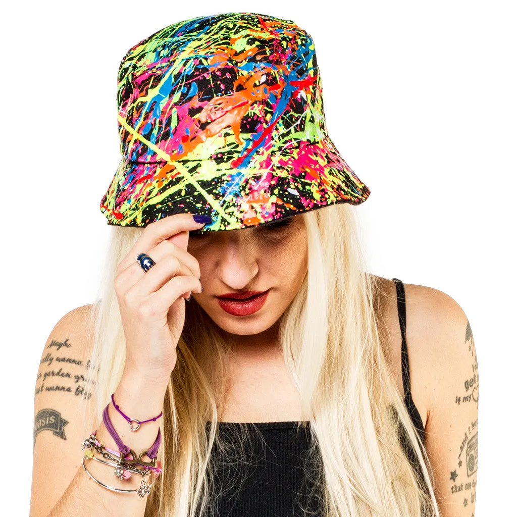 SPLAT RAVE HAT BLACK MULTI