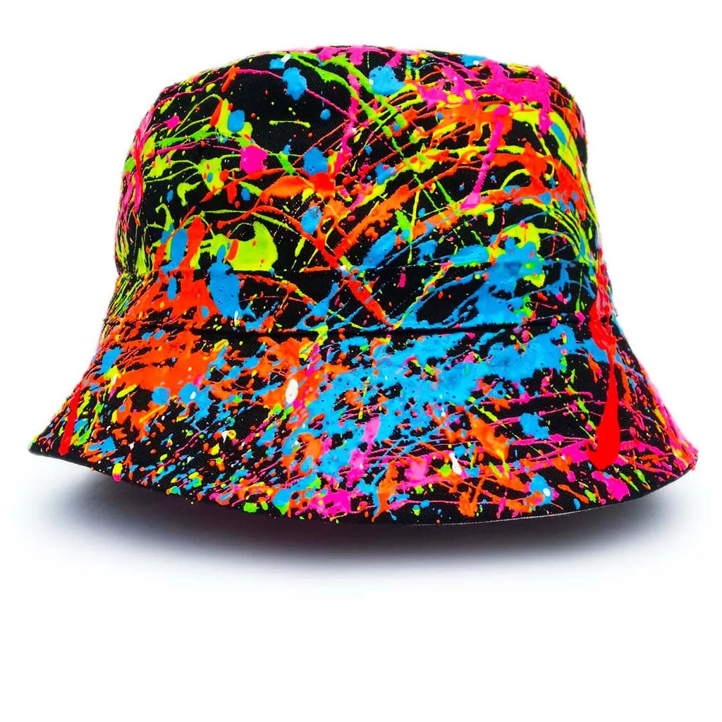 SPLAT RAVE HAT BLACK MULTI