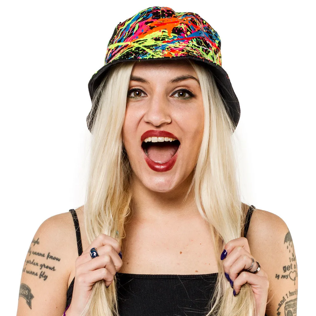 SPLAT RAVE HAT BLACK MULTI