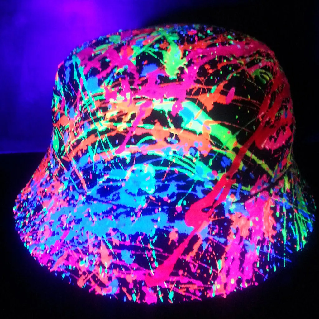 SPLAT RAVE HAT BLACK MULTI