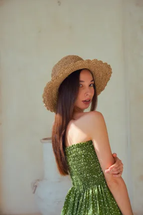 Stacy Handwoven Raffia Straw Hat