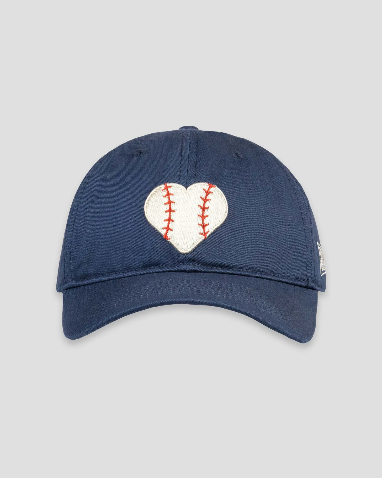 Stitched Heart Shallow Crown Fan Cap