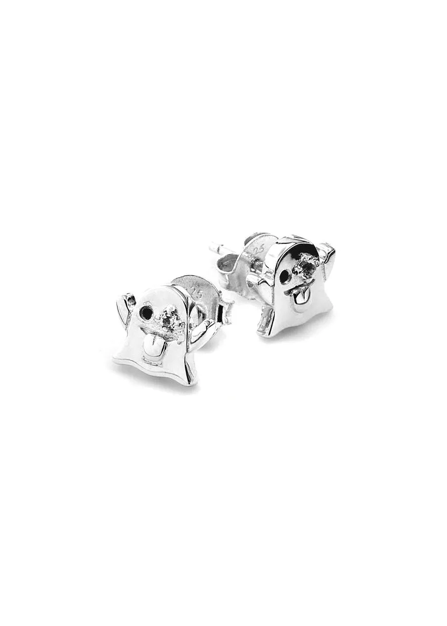 STOLEN GIRLFRIENDS CLUB PUNK GHOST WHITE TOPAZ STUDS JWL4-24-60