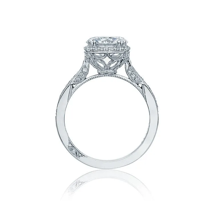 Tacori Platinum Large Pave Diamond Engagement Ring 2620RDLGP