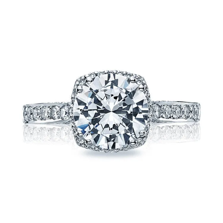 Tacori Platinum Large Pave Diamond Engagement Ring 2620RDLGP