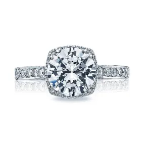 Tacori Platinum Large Pave Diamond Engagement Ring 2620RDLGP