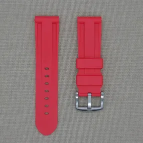 Tempomat- 24mm Red Rubber Strap