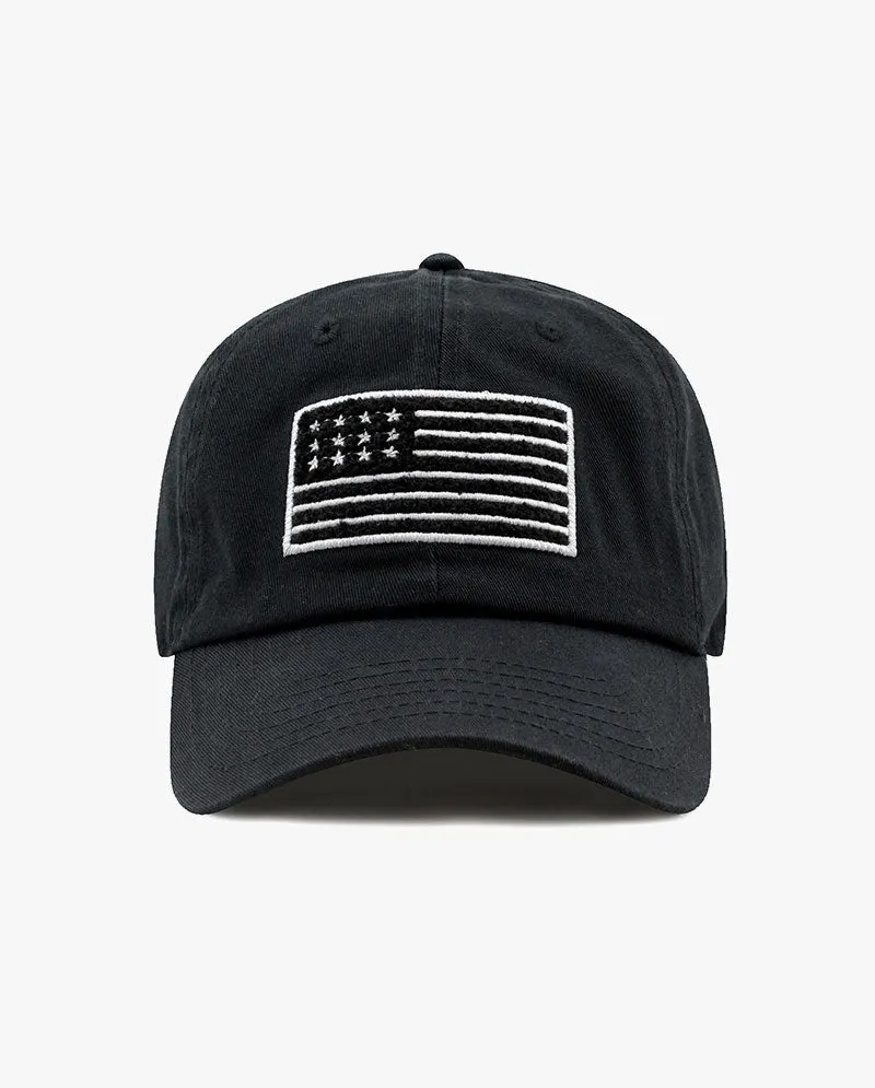 The Hat Depot - Cotton Low Profile USA flag Baseball Cap