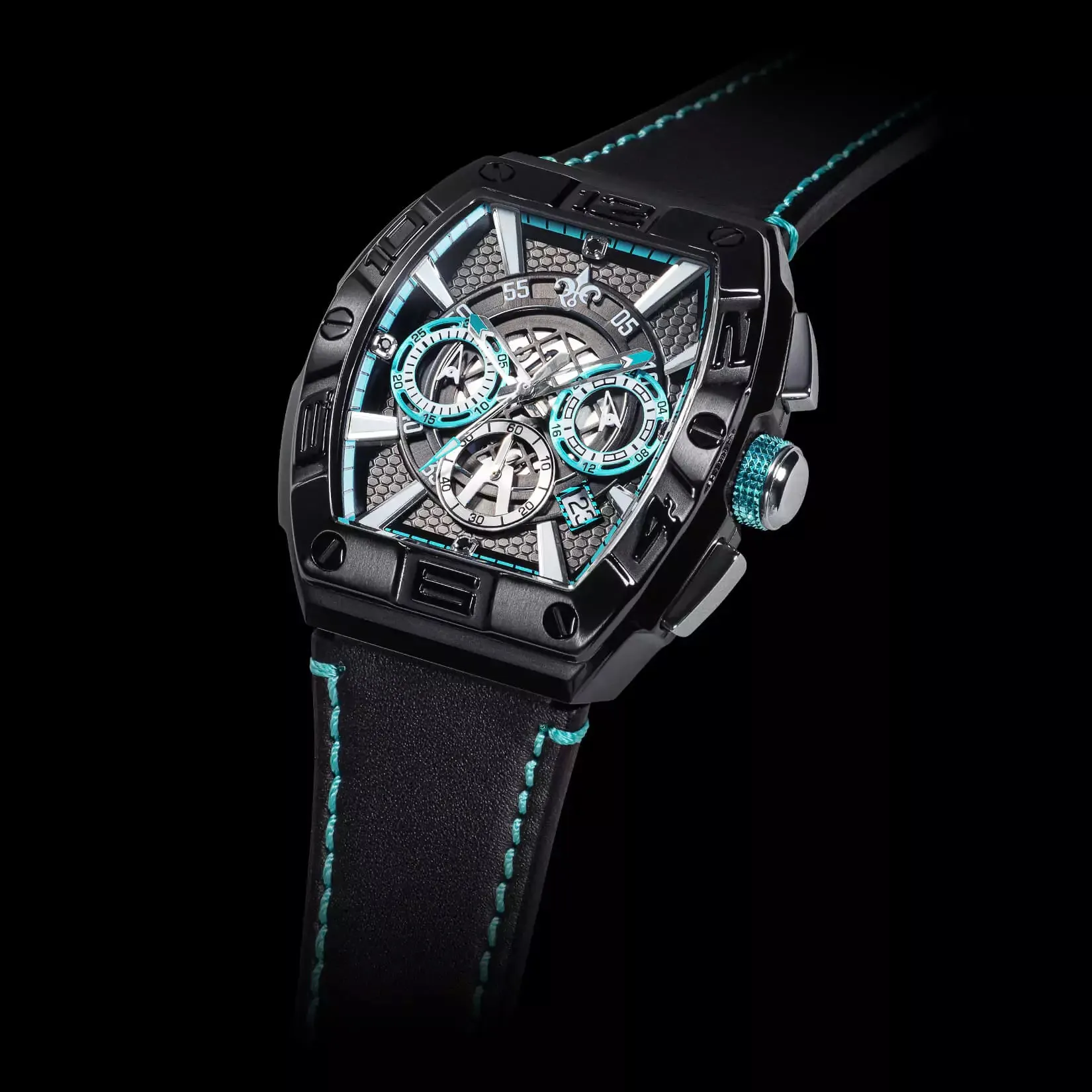 The Intrepid Chronograph - Midnight Diamond | Aqua