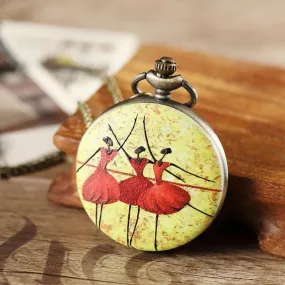 The Pas de Trois Ballerina Pocket Watch