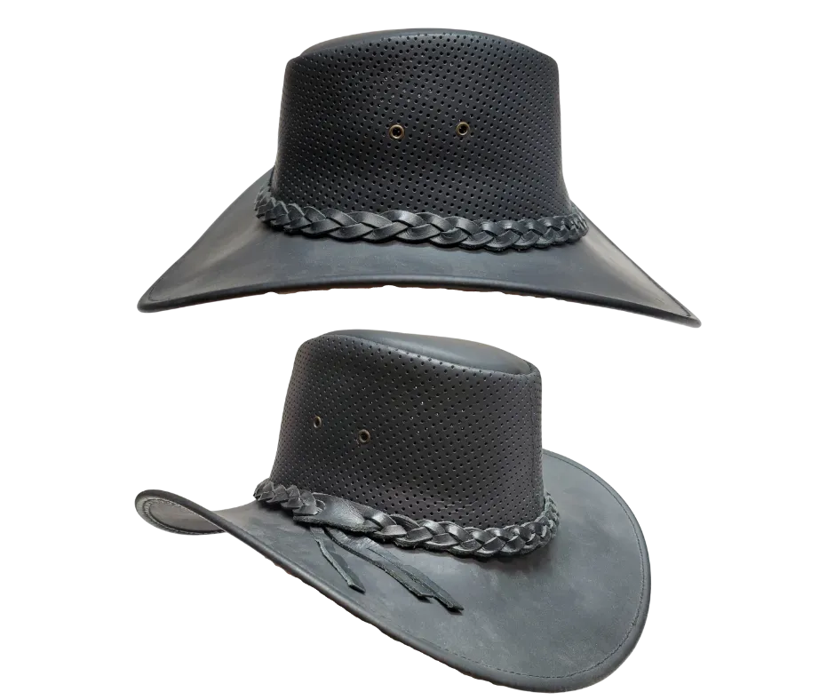 The Stockburn Leather Outback Hat