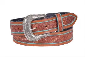 TLP MAHARAJA Leather Belt for Men Colour - Brown (SKU BELT-10028)