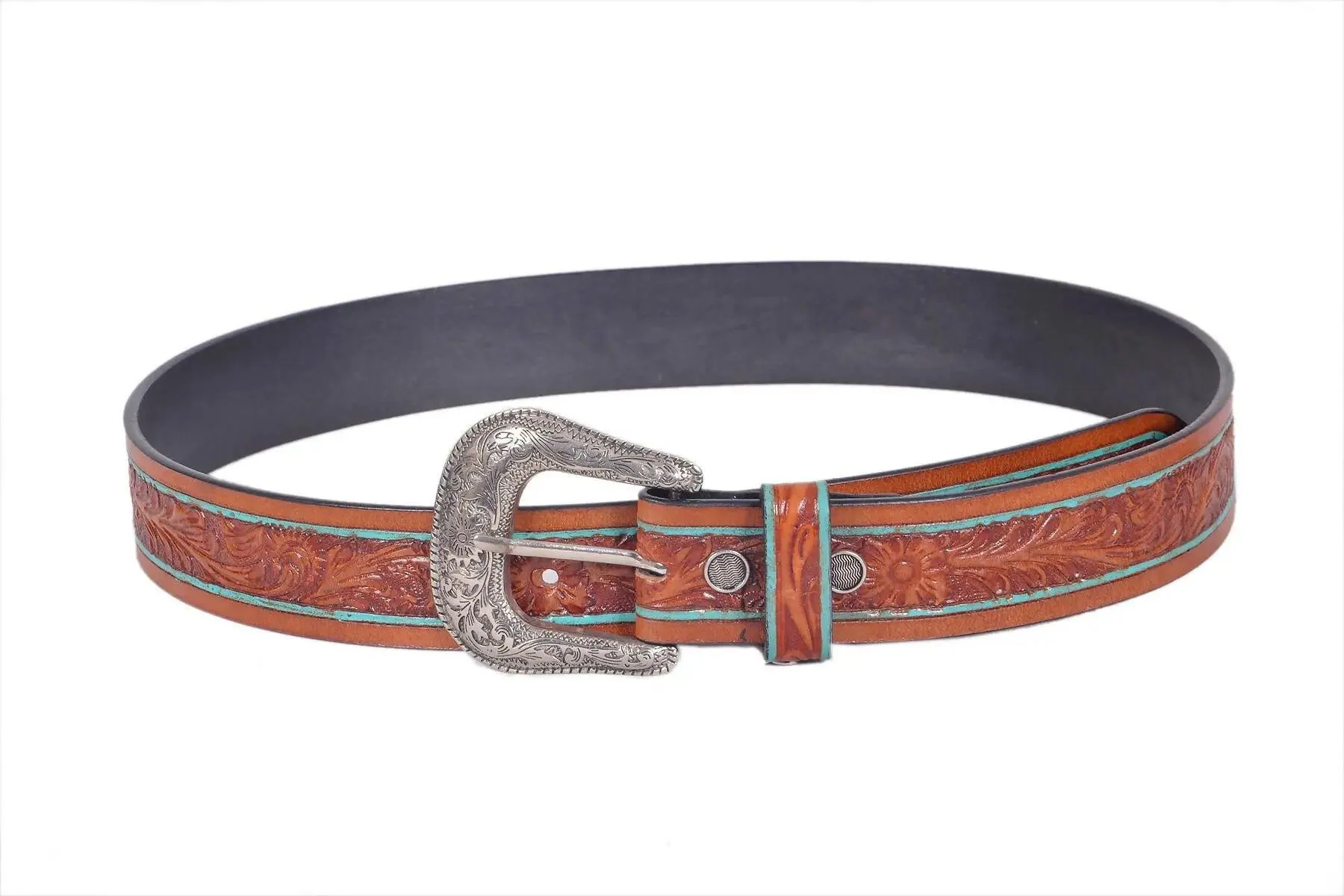 TLP MAHARAJA Leather Belt for Men Colour - Brown (SKU BELT-10028)