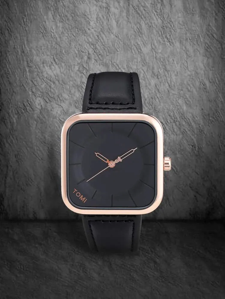 TOMI T-093 Men's Wrist Watch Square Dial