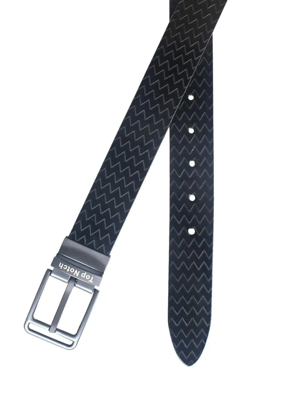 Top Notch Leather Belt for Men Colour - Black / Dark Brown Reversible Italian Belt (SKU TP0026)