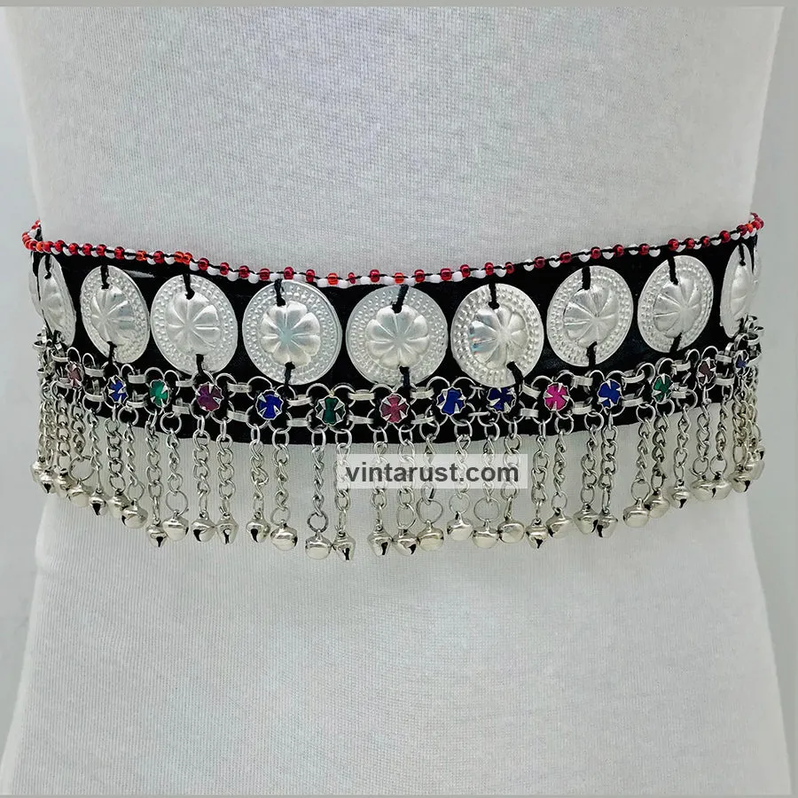 Tribal Belly Dance Belt With Dangling Bells