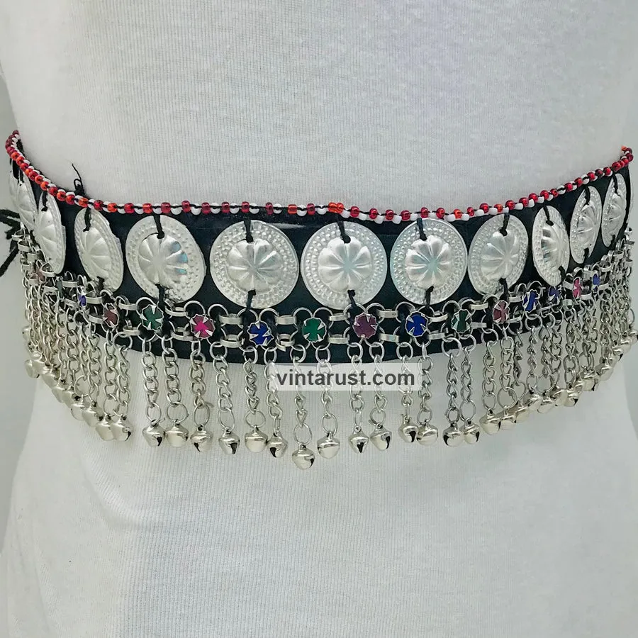 Tribal Belly Dance Belt With Dangling Bells