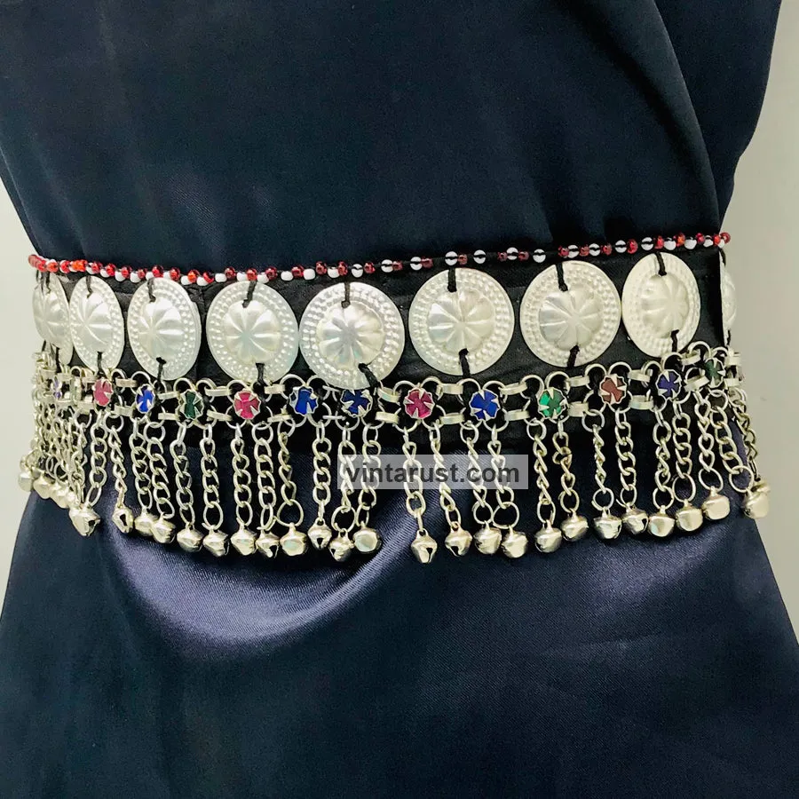 Tribal Belly Dance Belt With Dangling Bells