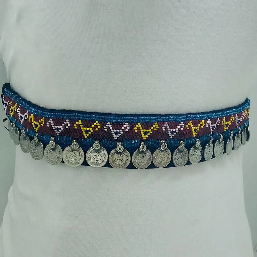 Tribal Belly Dance Belt With Dangling Coins