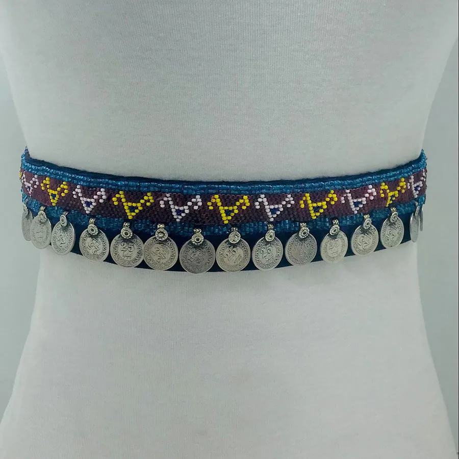 Tribal Belly Dance Belt With Dangling Coins