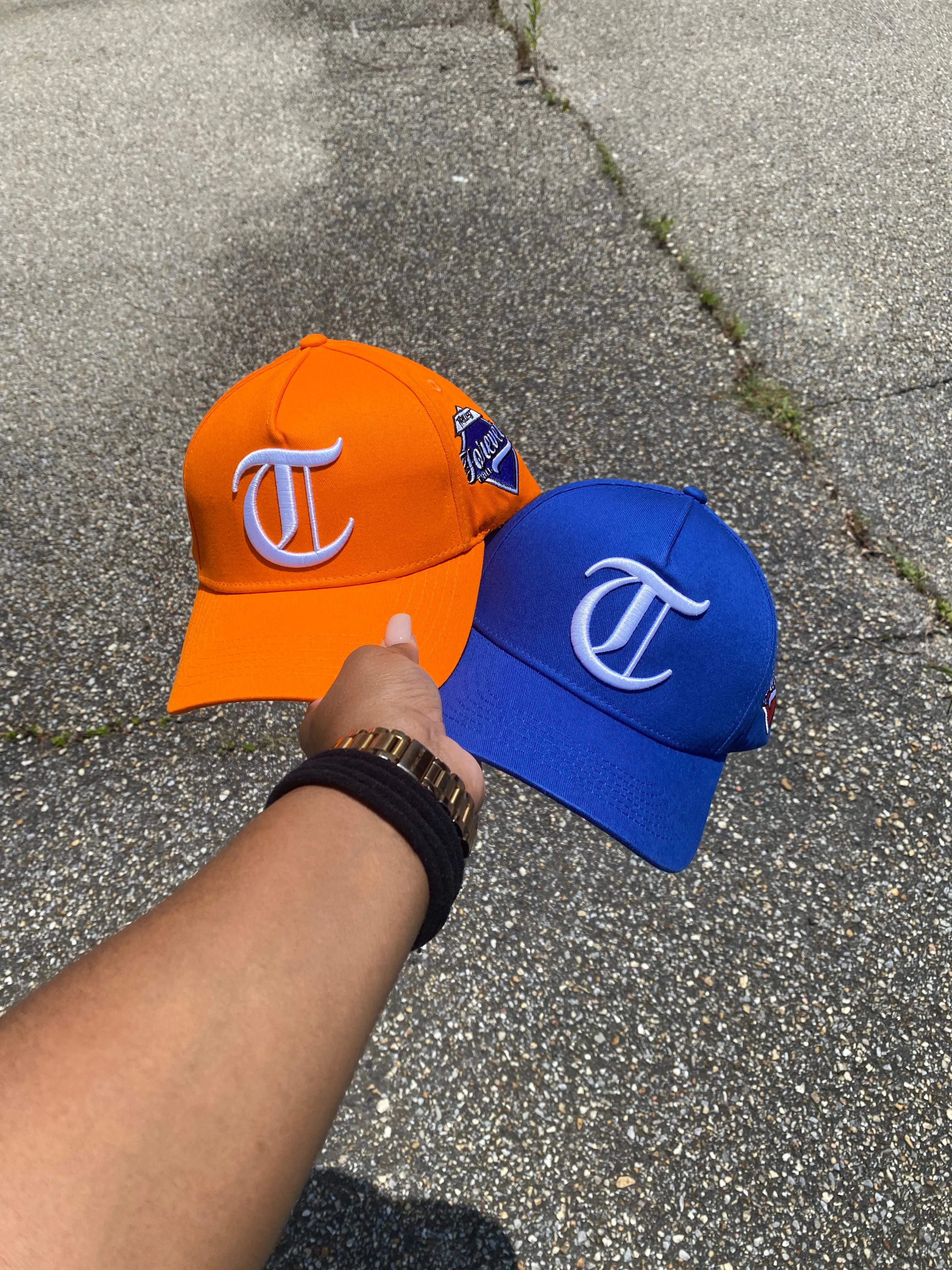 Trillest Orange/White Snapback Hat