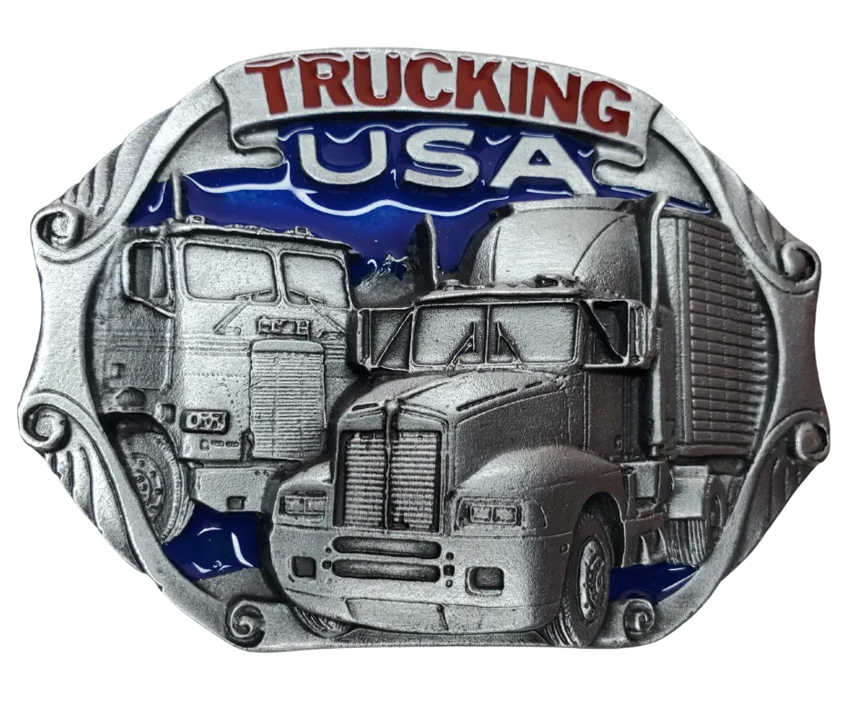 Trucking USA Belt Buckle