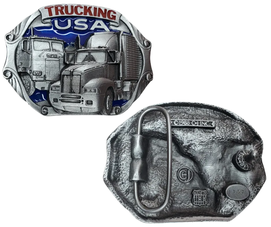 Trucking USA Belt Buckle