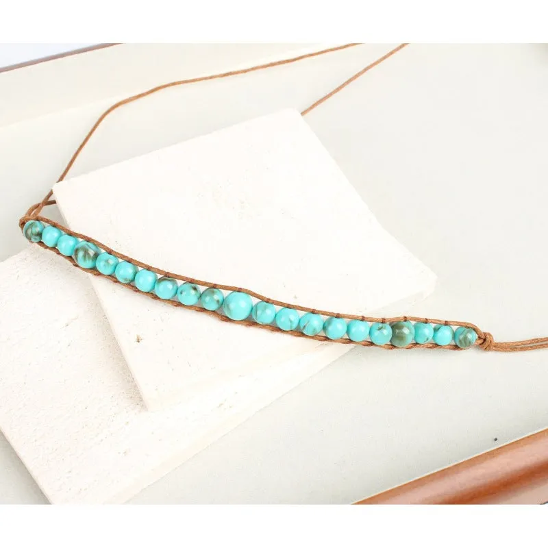 Turquoise Beaded Hat Bands