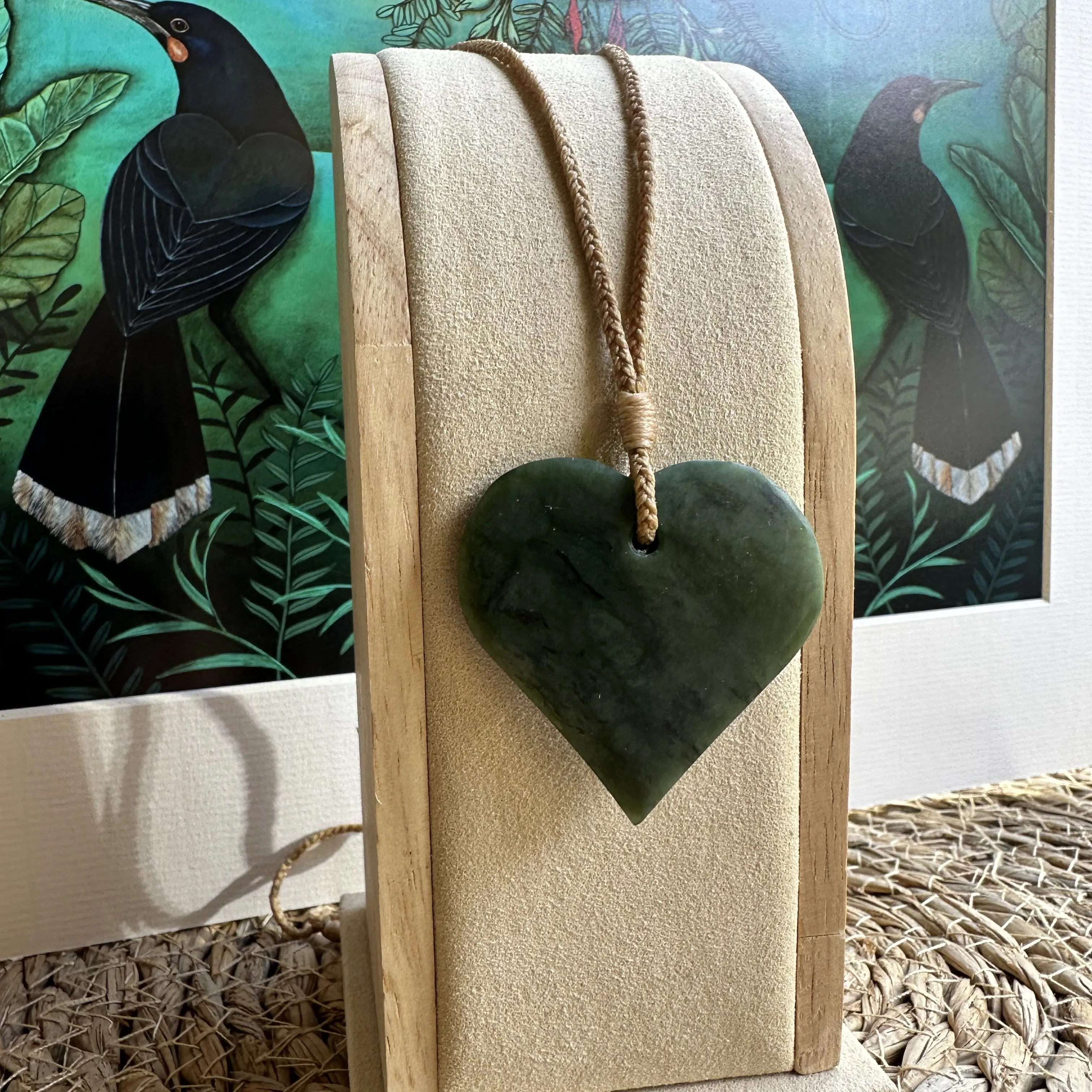 Unique -  Heart Pounamu Pendant